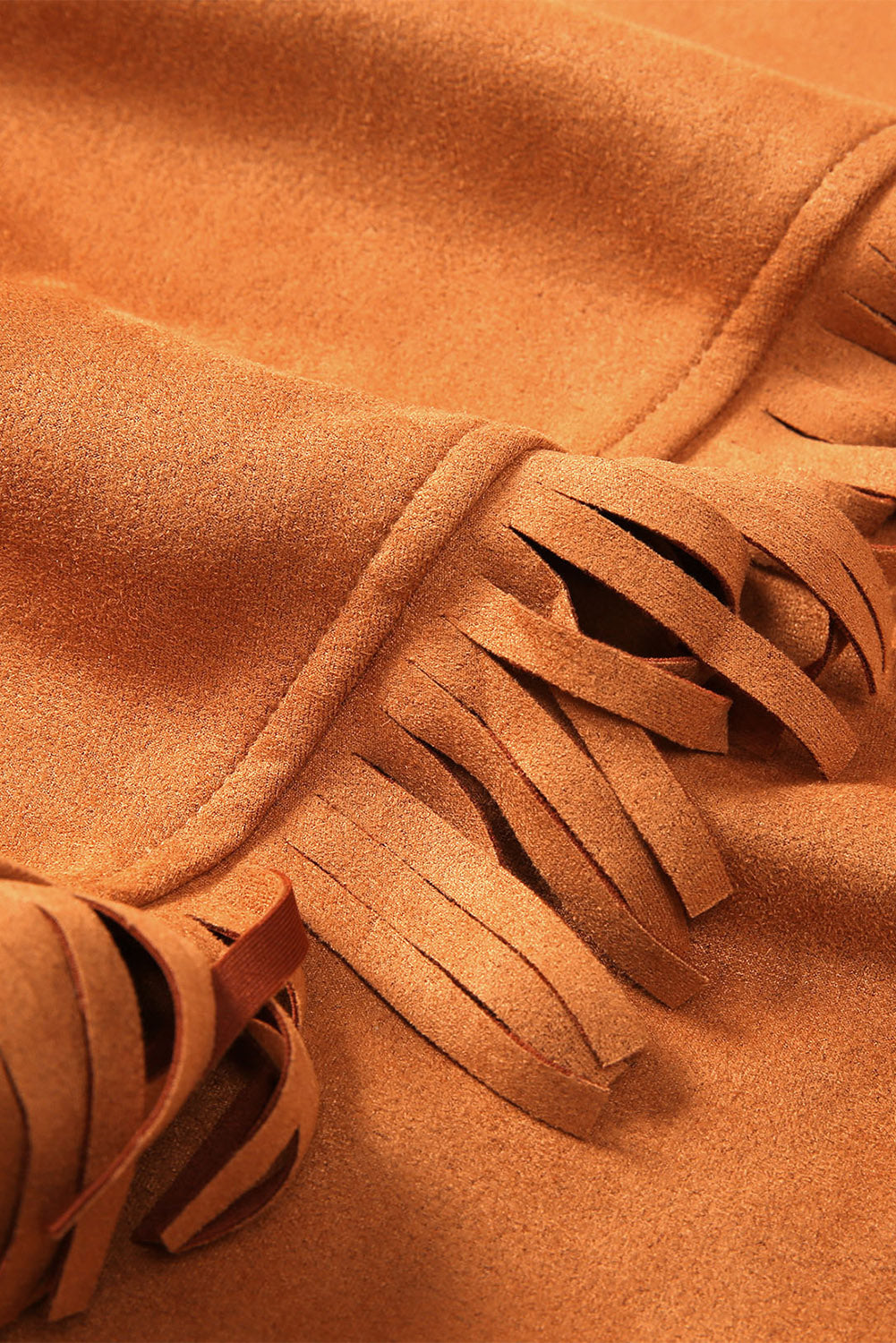 Fringed Wrap Western Midi Skirt