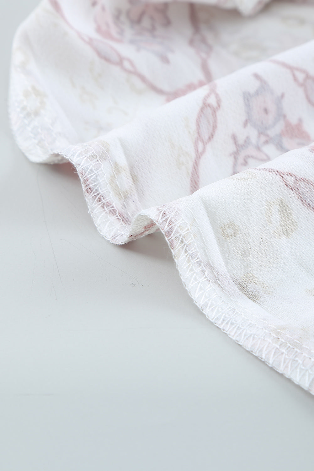 Floral Print Button-up Slim-fit Long Sleeve Shirt