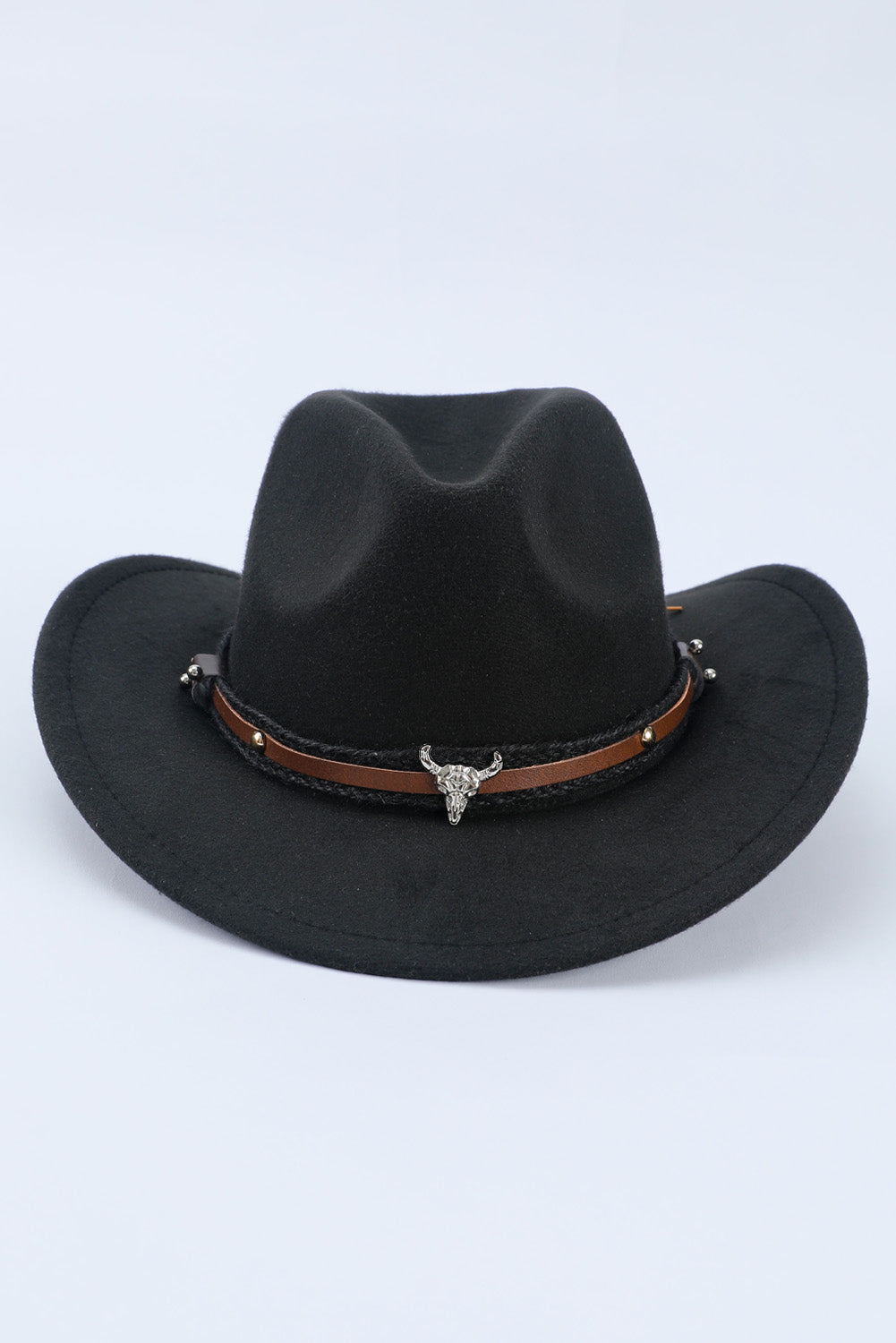 Metal Cowhead Western Cowboy Hat