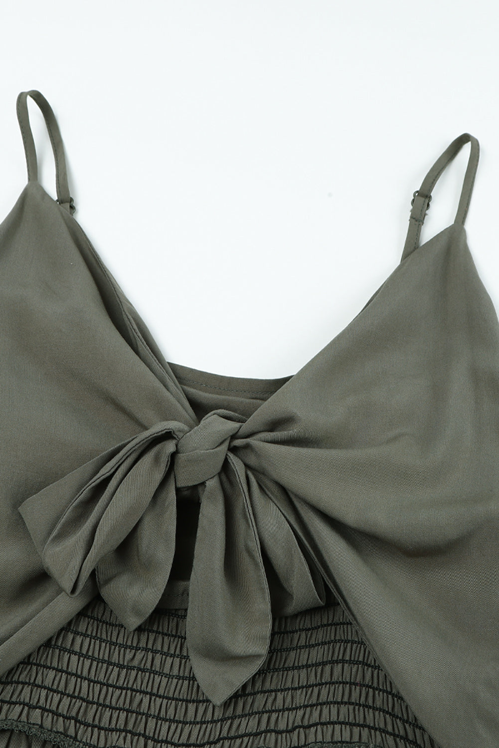 Knotted Hollow-out Front Sleeveless Wide Leg Jumpsuit