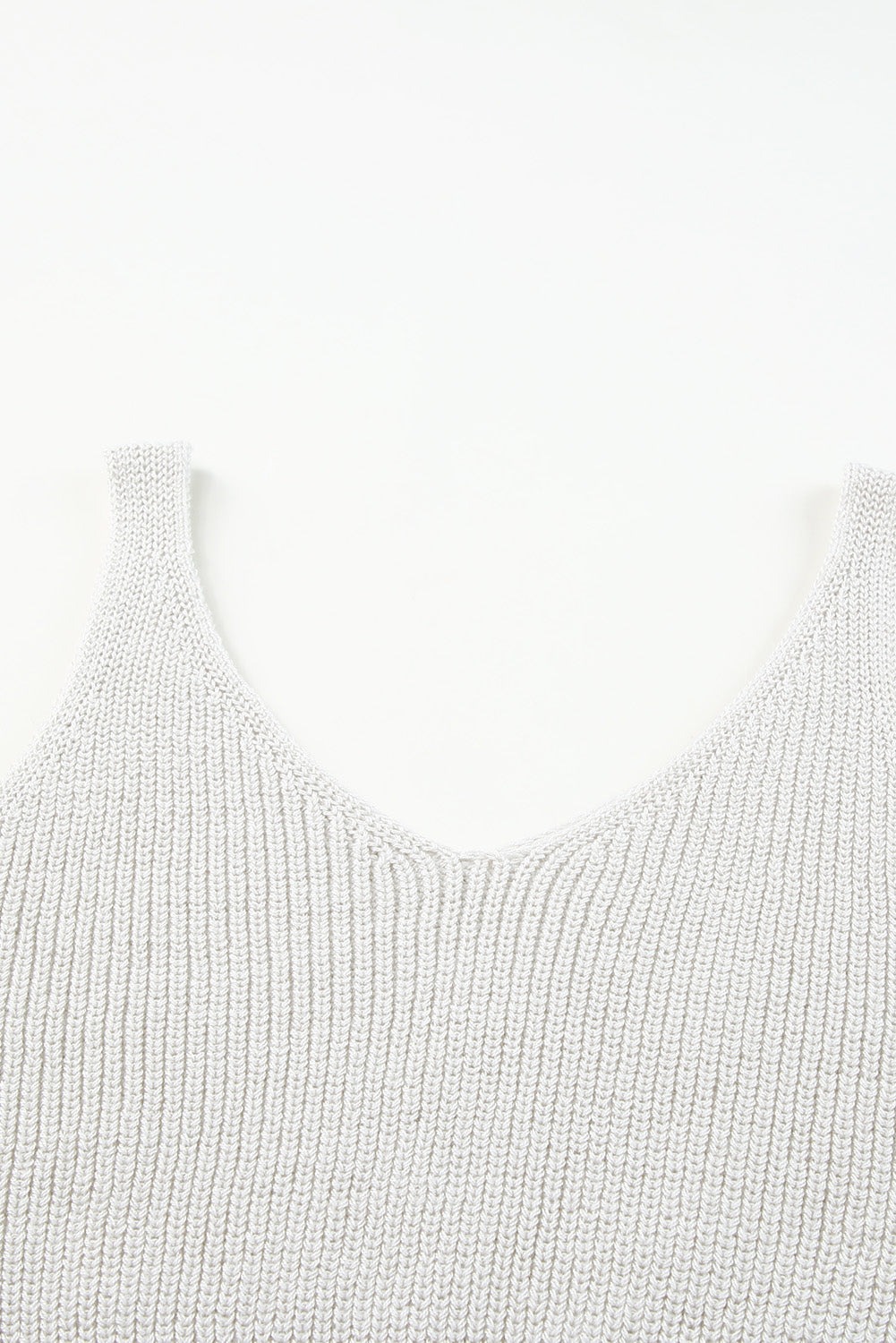 Cropped Woolen Knit Vest