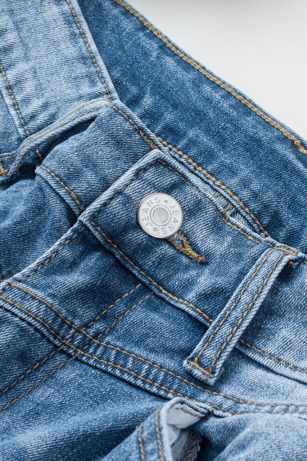 Seamed Raw Hem High Rise Flare Jeans