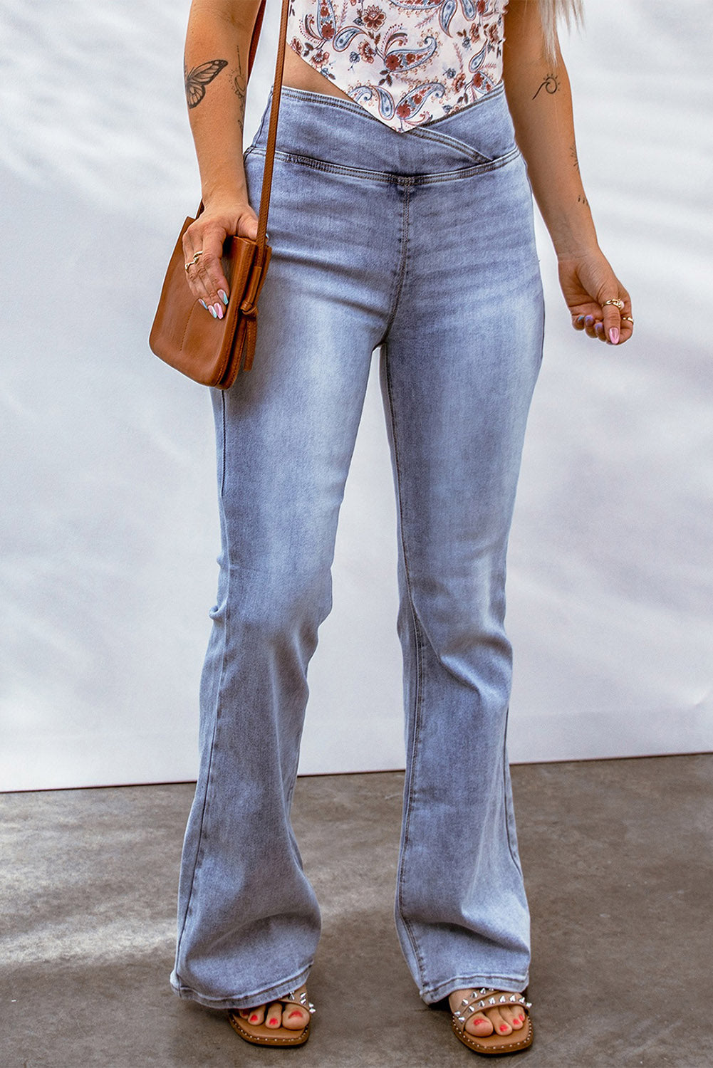 Tummy Control High Waist Flare Jeans