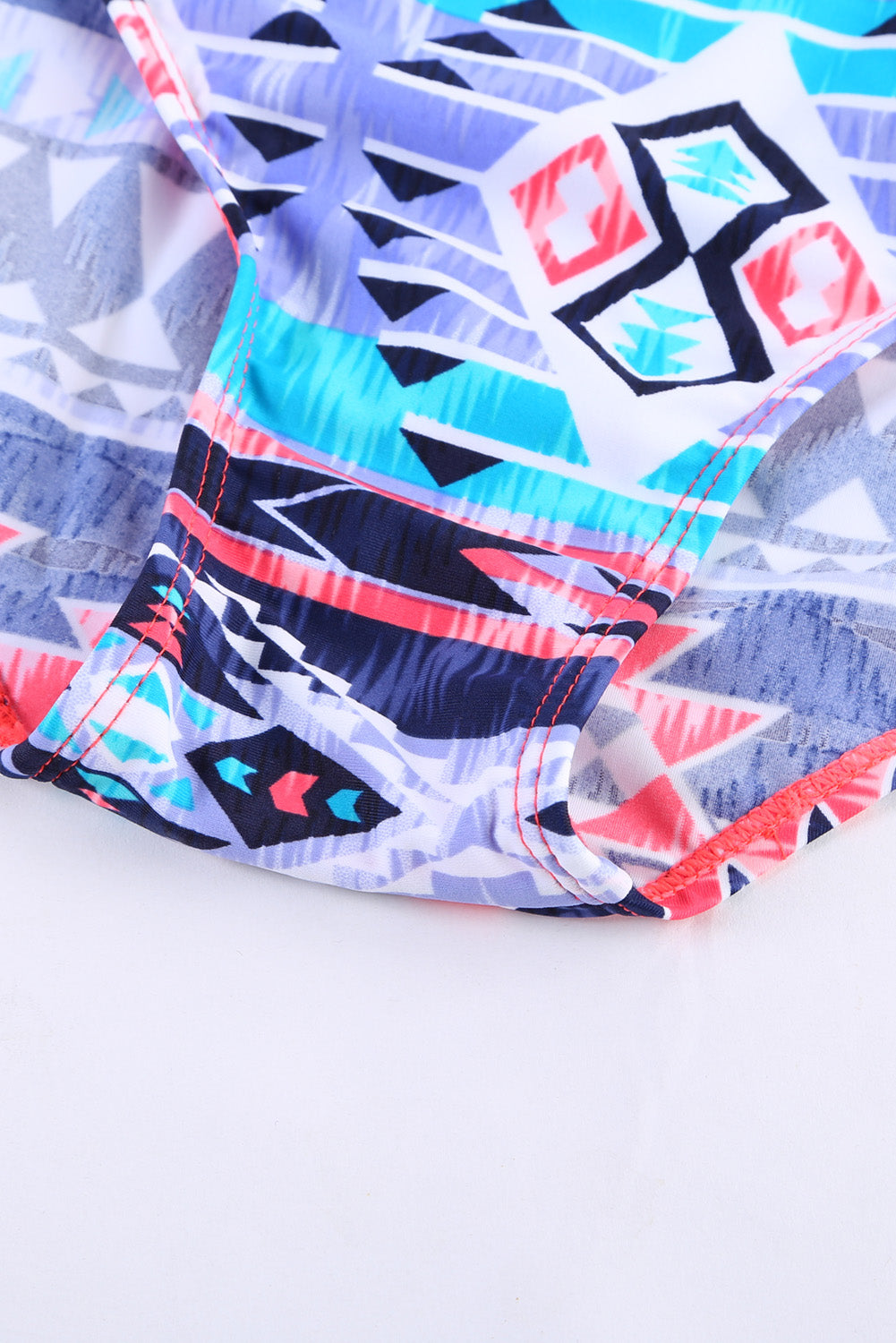 Plants Printed Lined Tankini Swimsuit