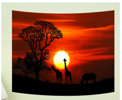 Cartoon Fantasy Tapestry Wall Hanging Home Decor Background