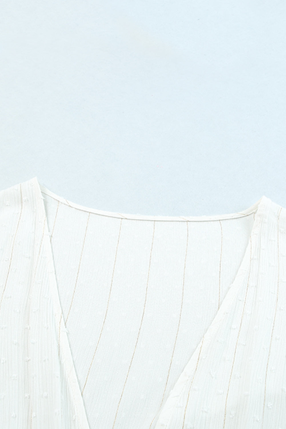 Loose Half Sleeve Cinched Waist Ruffled Duster Kimono