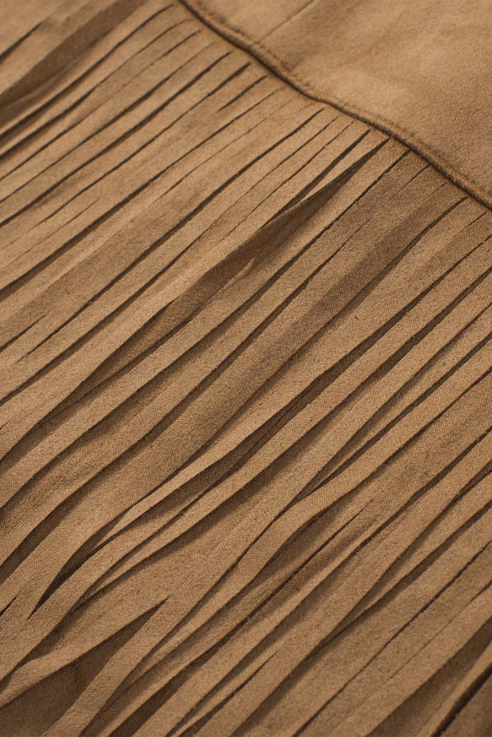 Tassel Zipped Pockets High Waist Mini Skirt