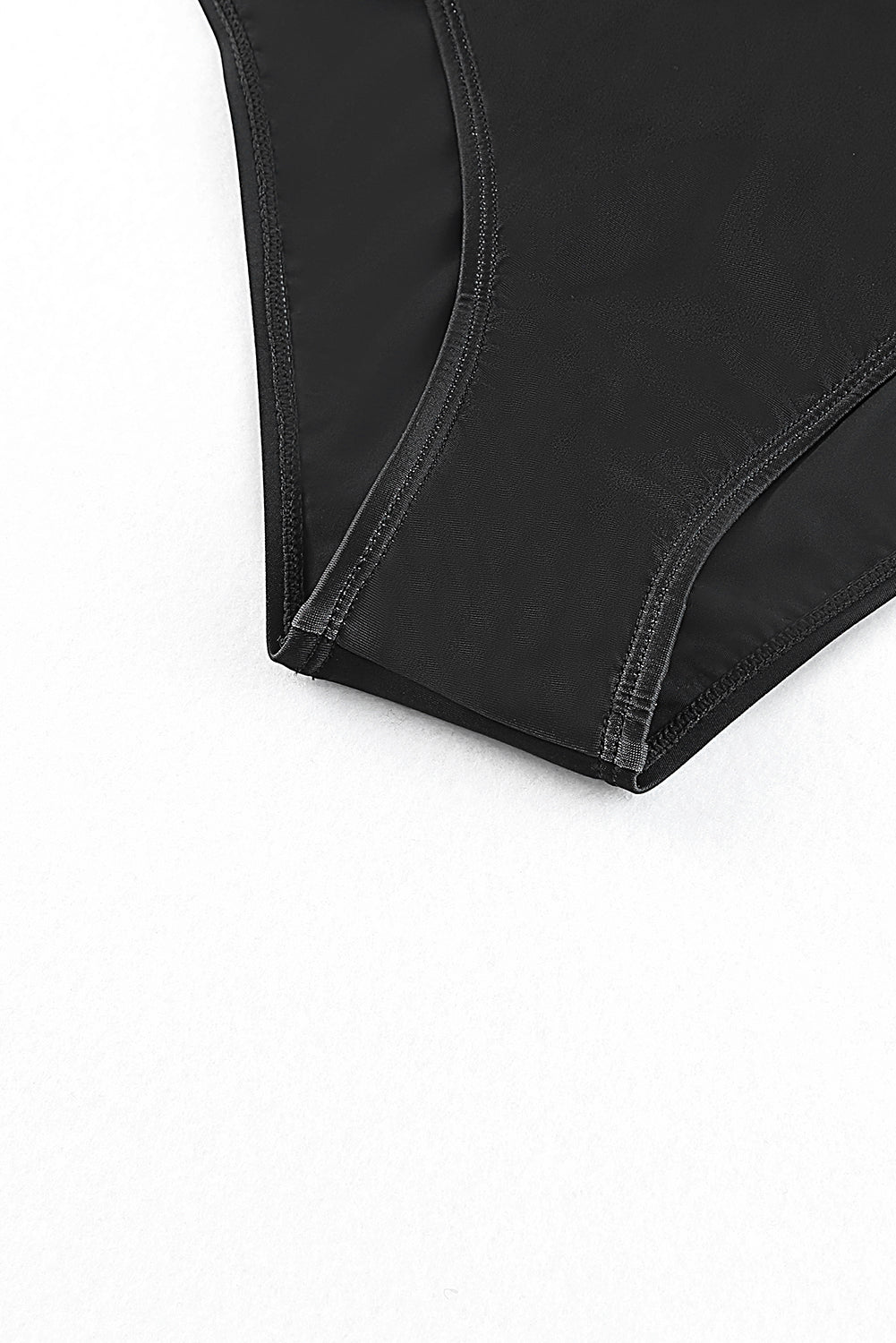 Ethnic Geometry Accent One Piece Swimsuit