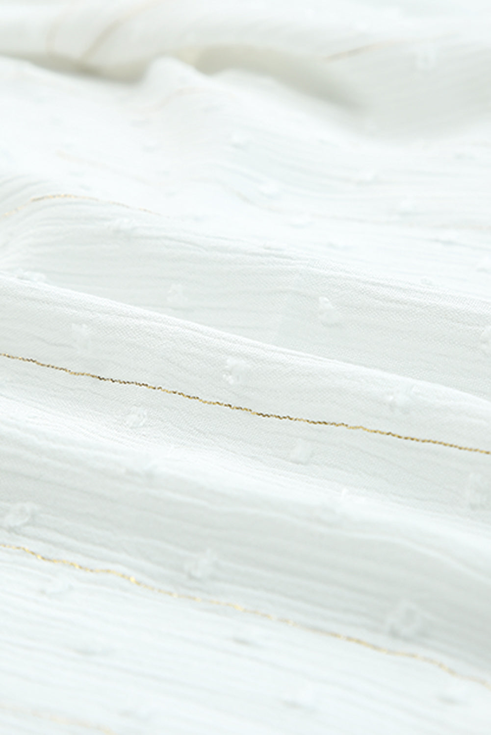 Loose Half Sleeve Cinched Waist Ruffled Duster Kimono