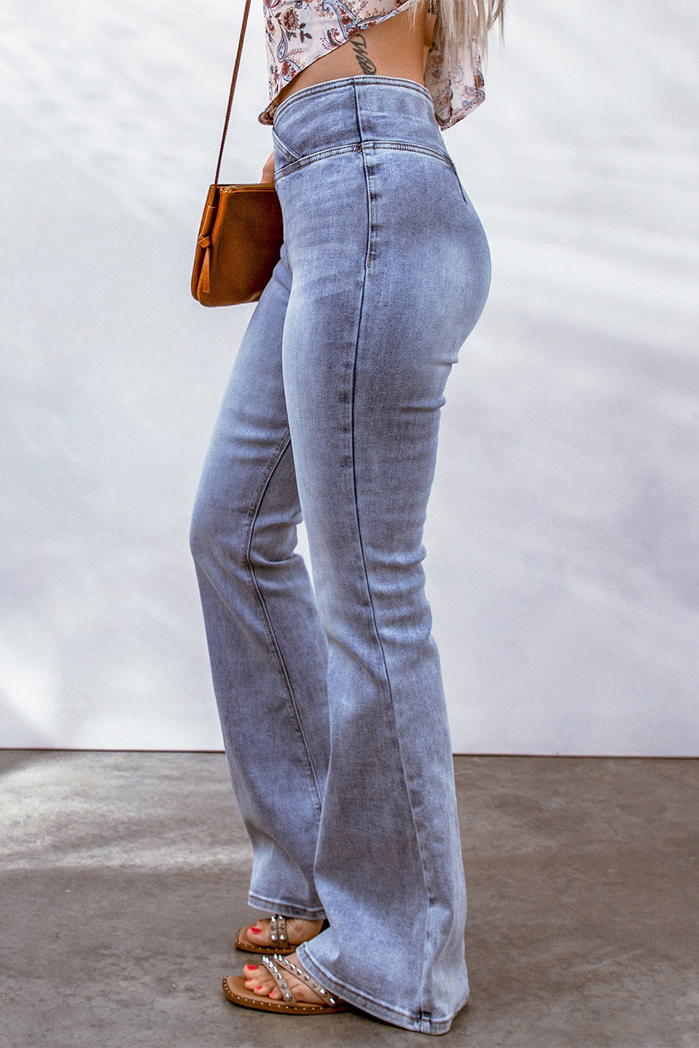 Tummy Control High Waist Flare Jeans