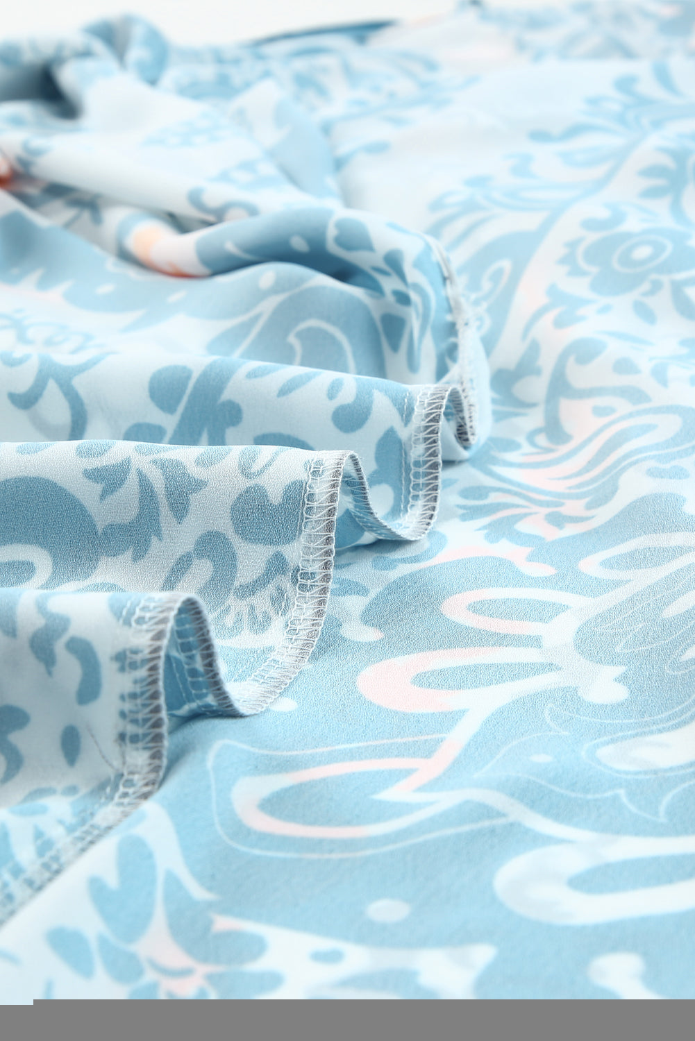 Paisley Mix Pattern Print Long Kimono