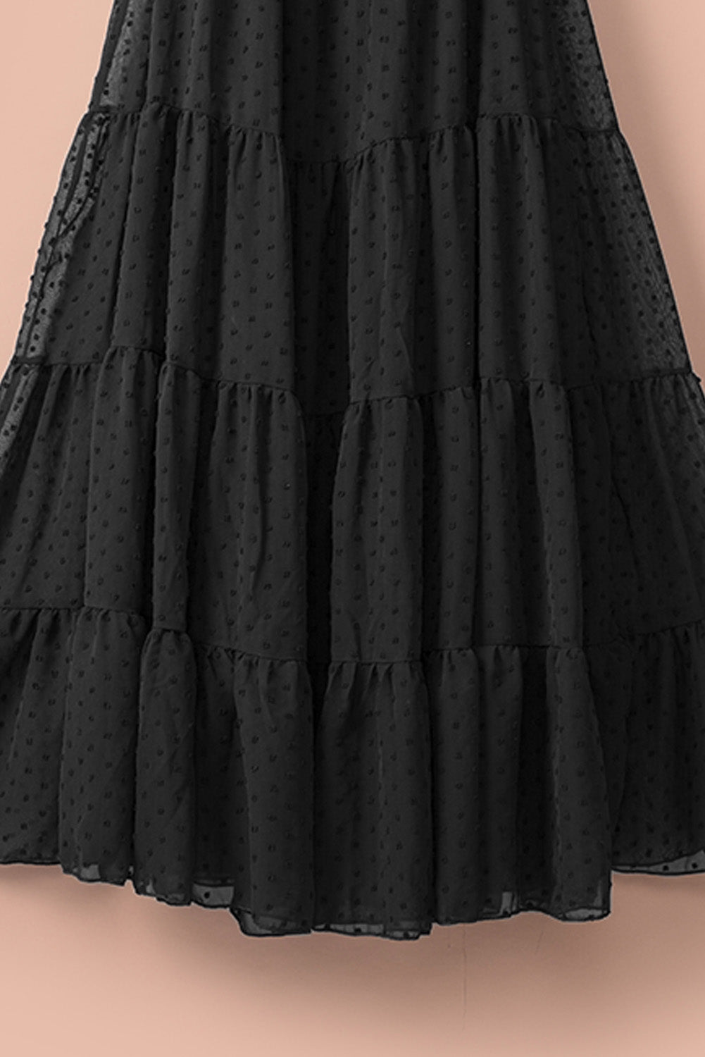 Yellow Yellow Off Shoulder Ruffle Swiss Dot Maxi Dress