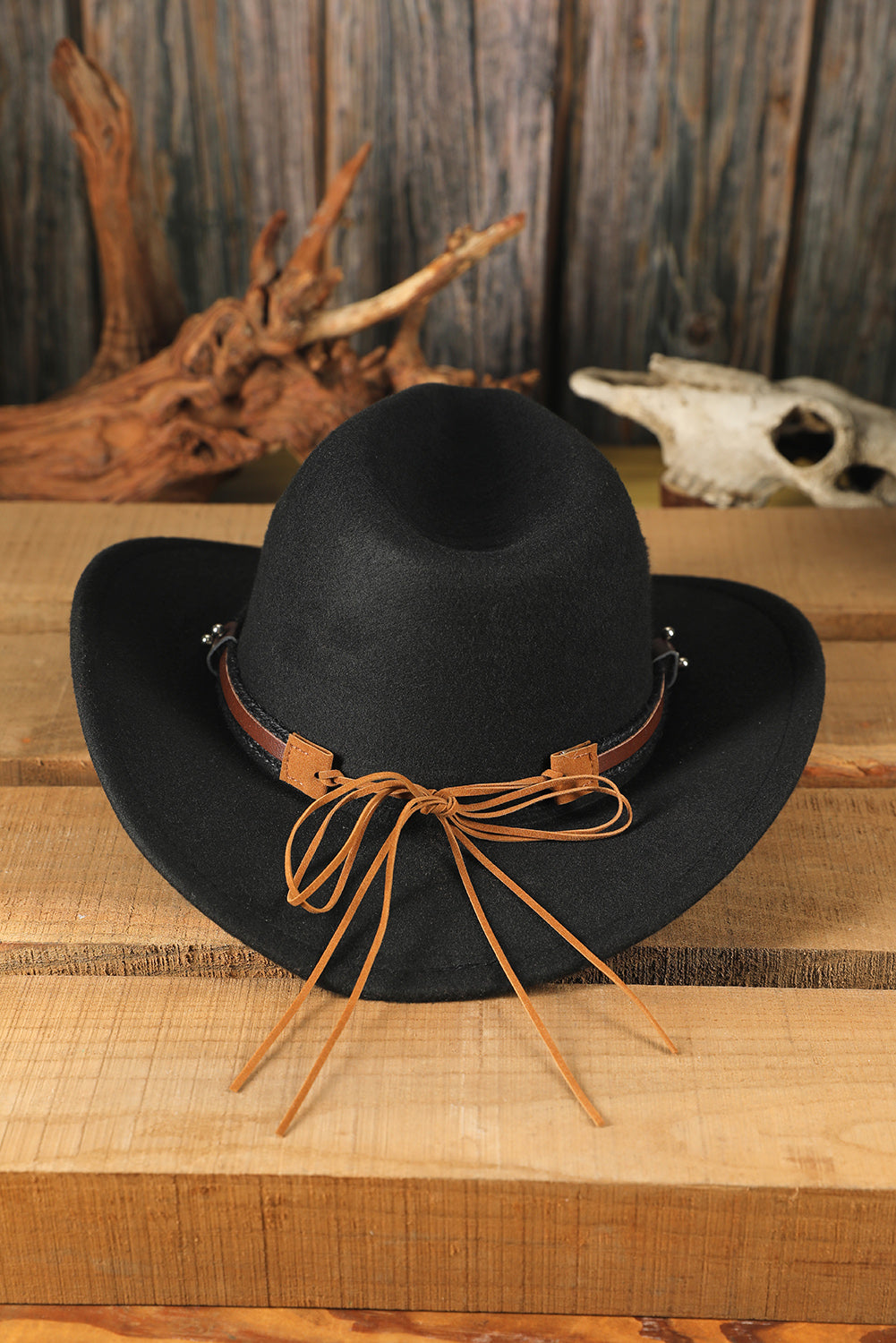 Metal Cowhead Western Cowboy Hat
