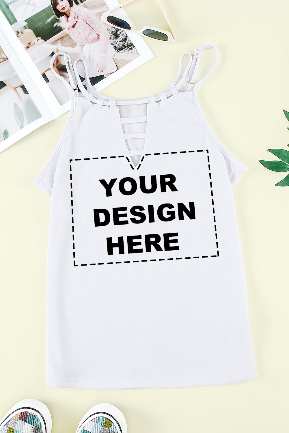Ladder Hollow-out Tank Top