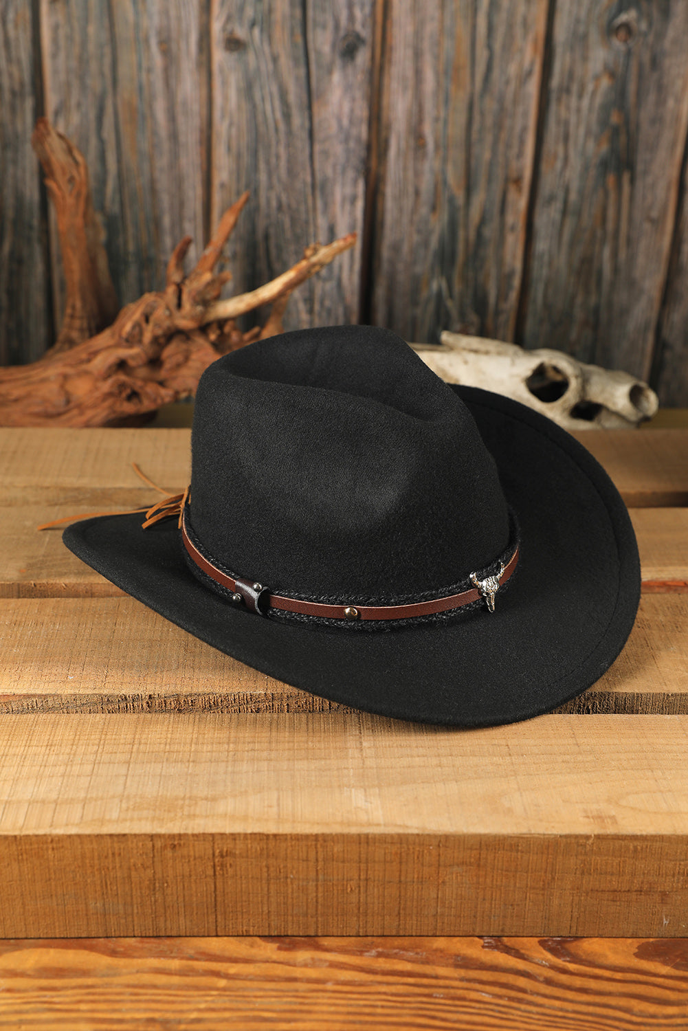 Metal Cowhead Western Cowboy Hat