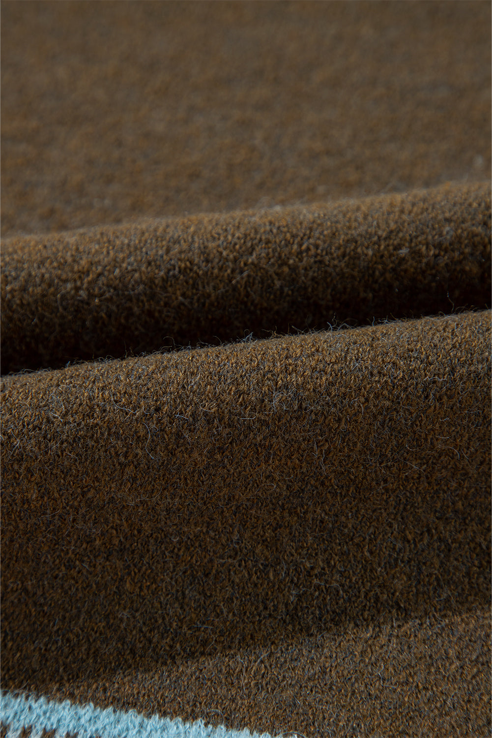 Green Aztec Print Open Front Knitted Cardigan