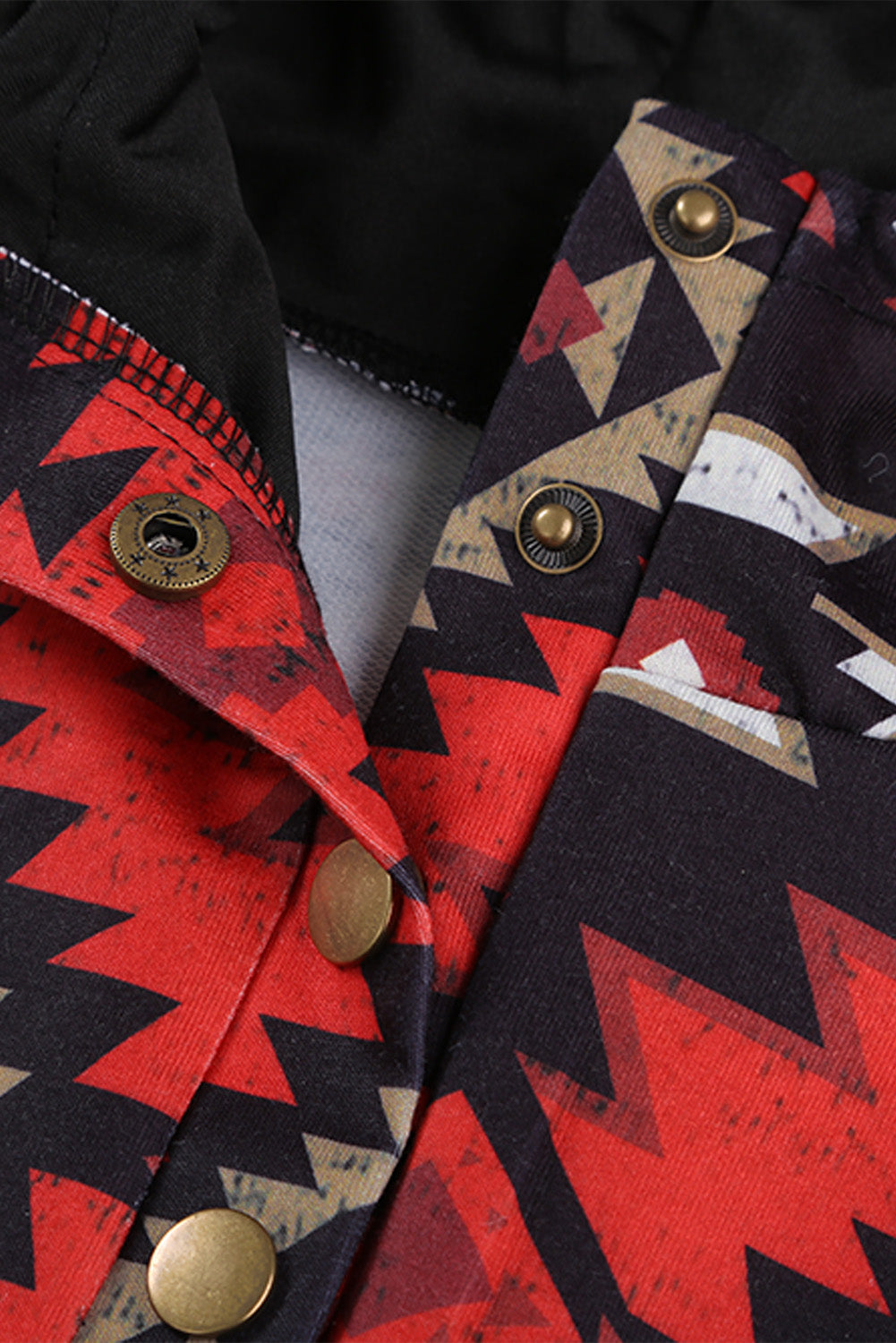 Tribal Geometric Print Hoodies with Pocket