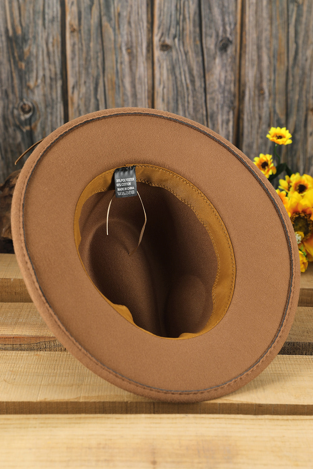 Khaki Silver Dangle Embroidery Decor Classic Jazz Bowler Hat