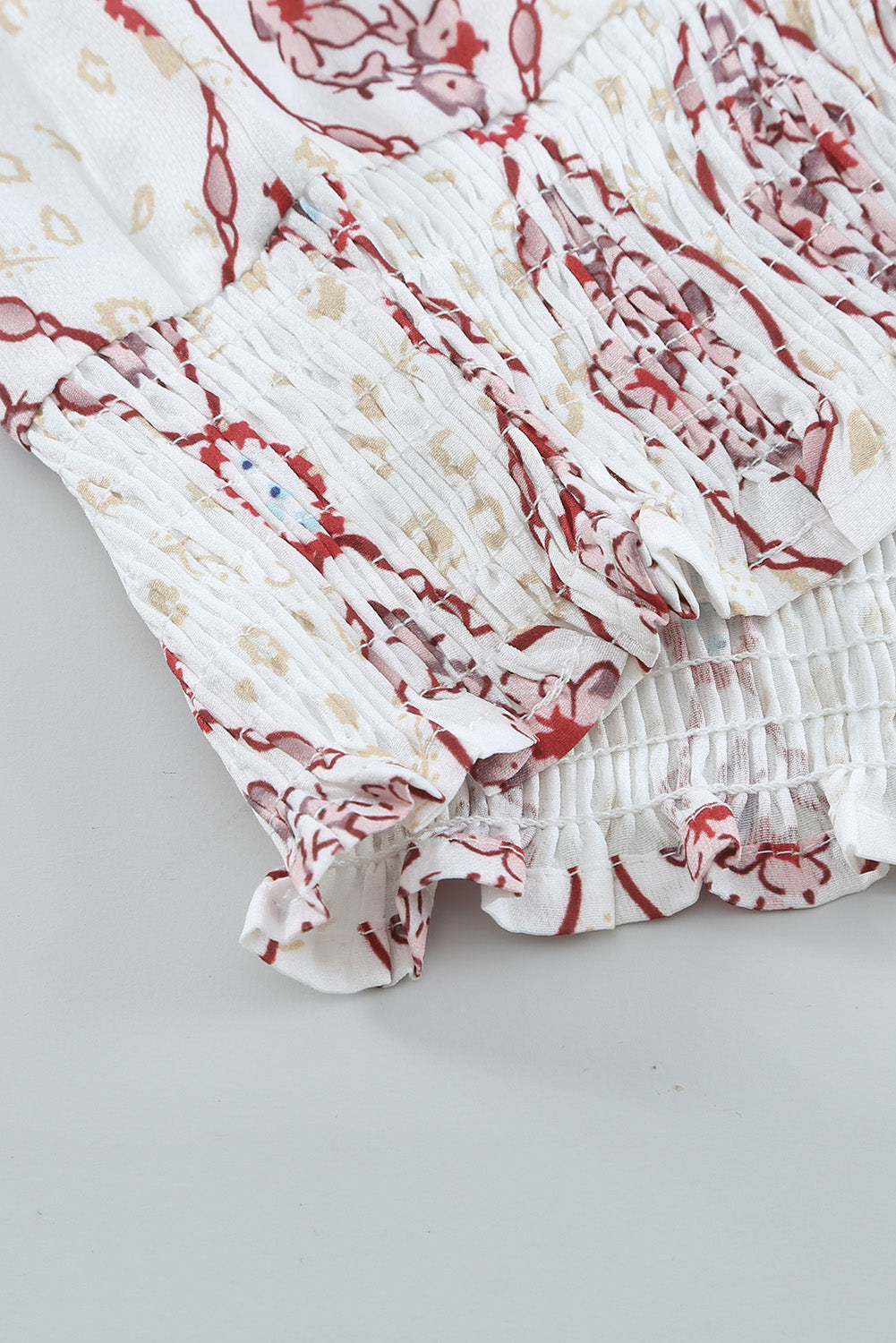 Floral Print Button-up Slim-fit Long Sleeve Shirt