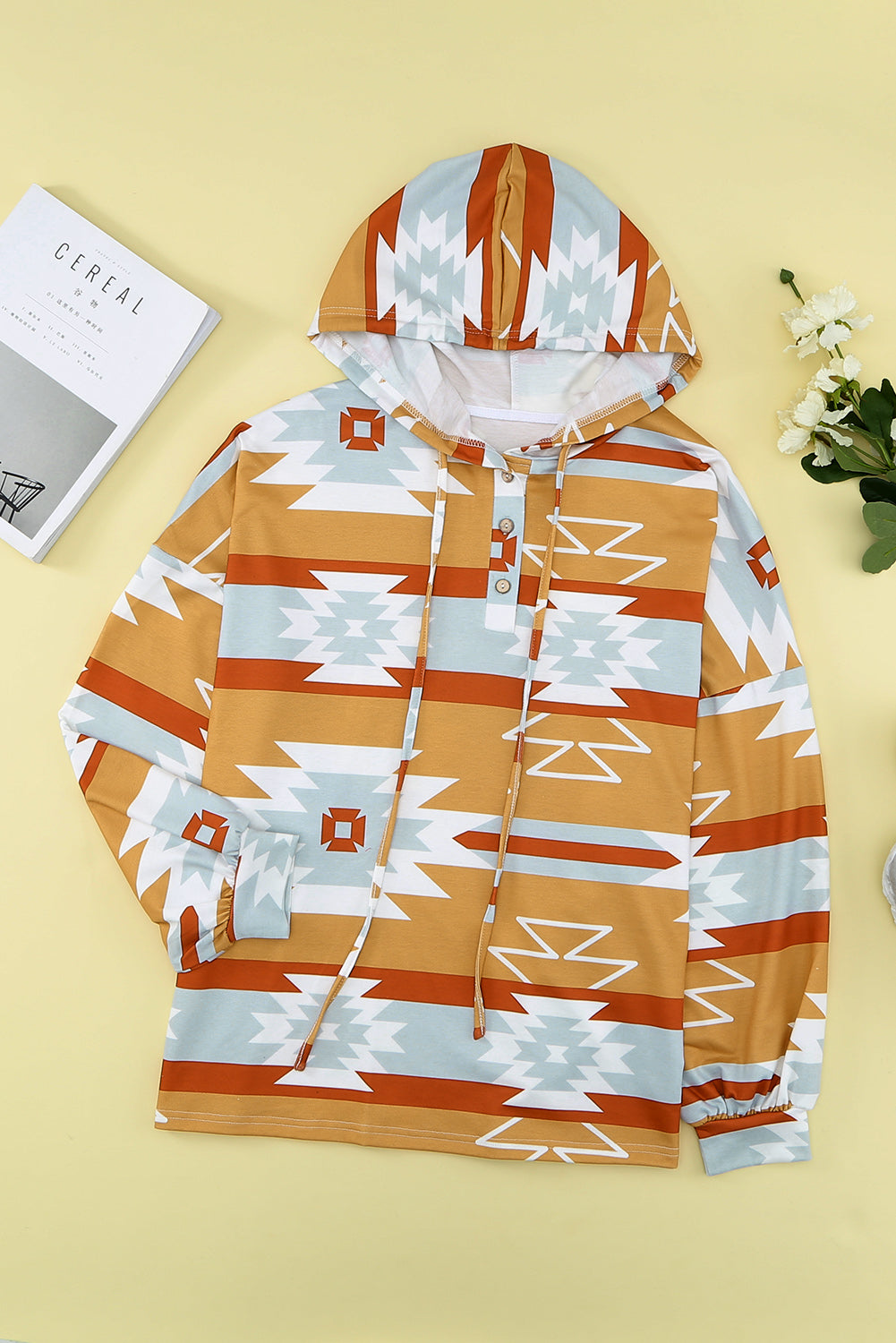 Tribal Aztec Print Hoodie