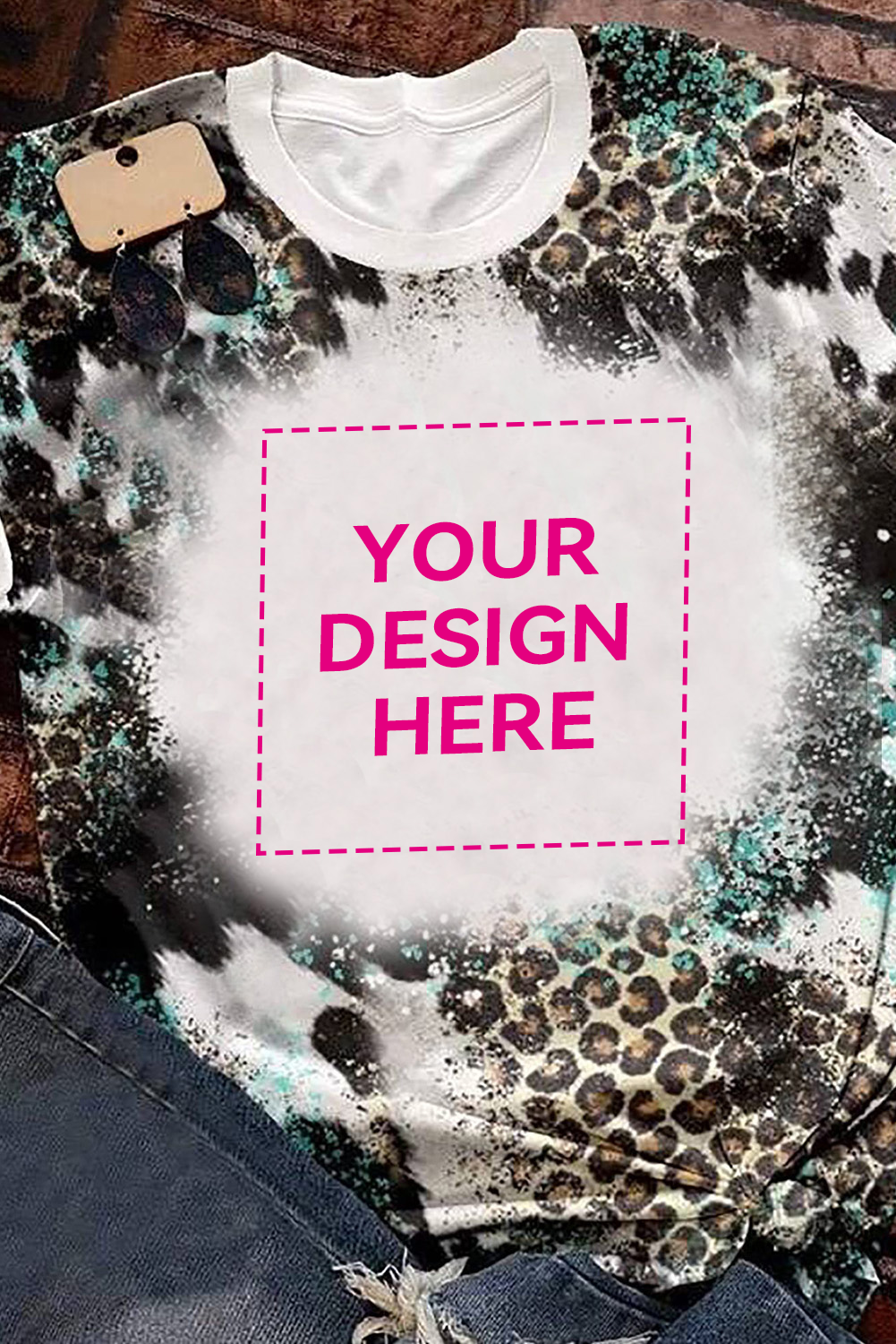 Blank Apparel- Western Fashion Bleached T-Shirt