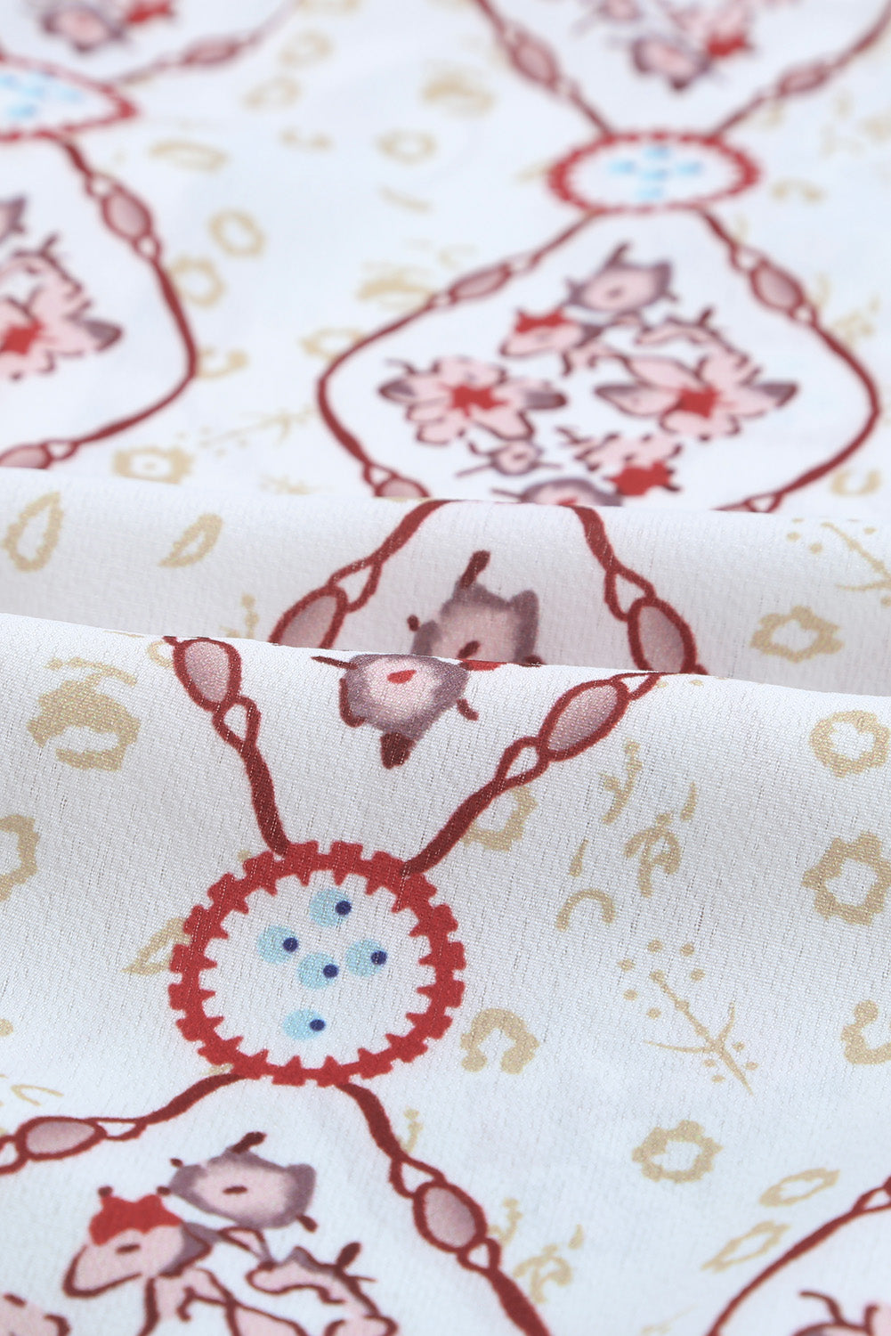 Floral Print Button-up Slim-fit Long Sleeve Shirt