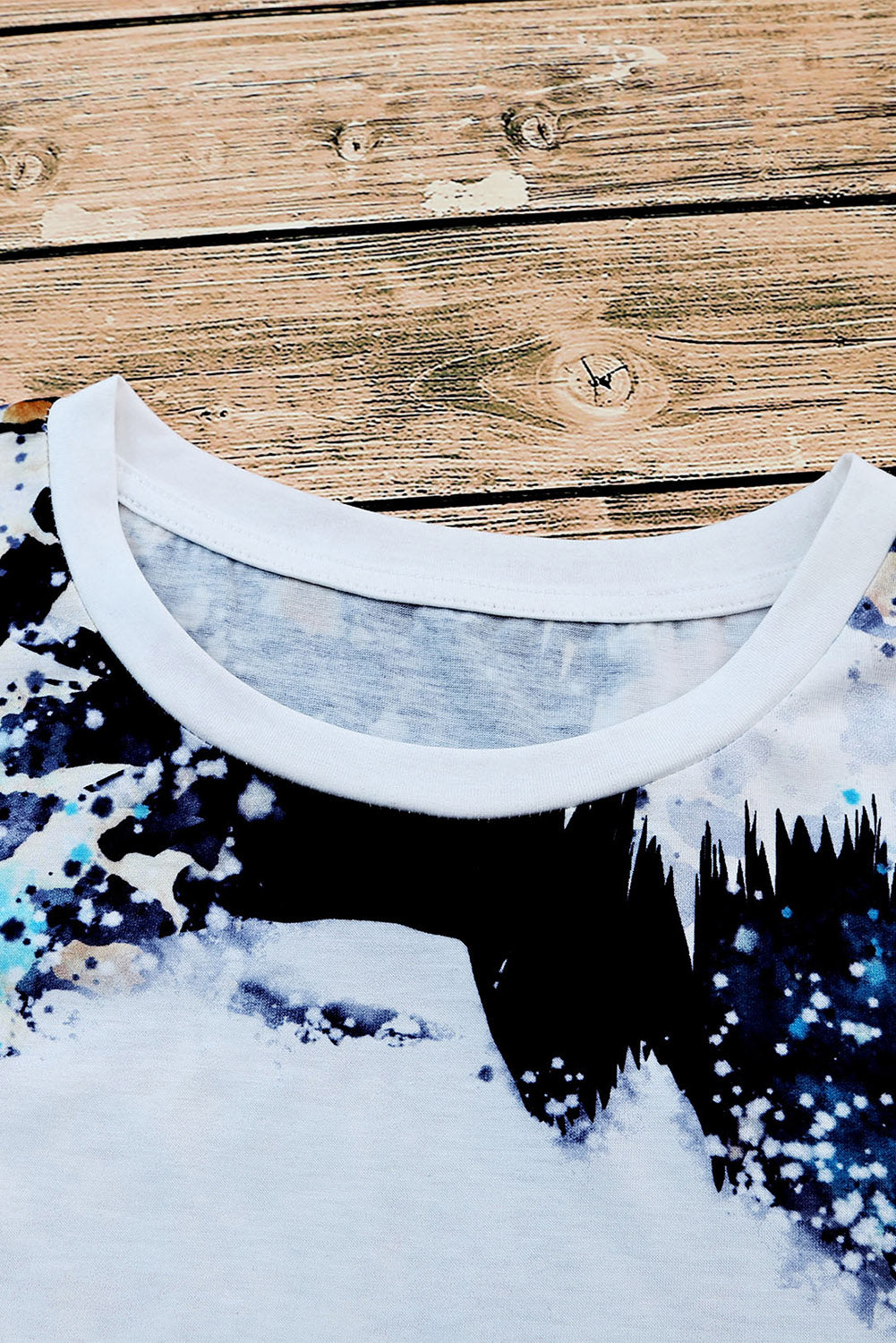 Blank Apparel- Western Fashion Bleached T-Shirt