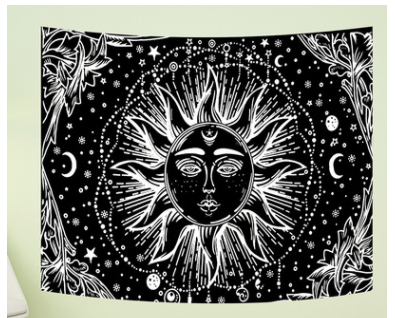 Cartoon Fantasy Tapestry Wall Hanging Home Decor Background