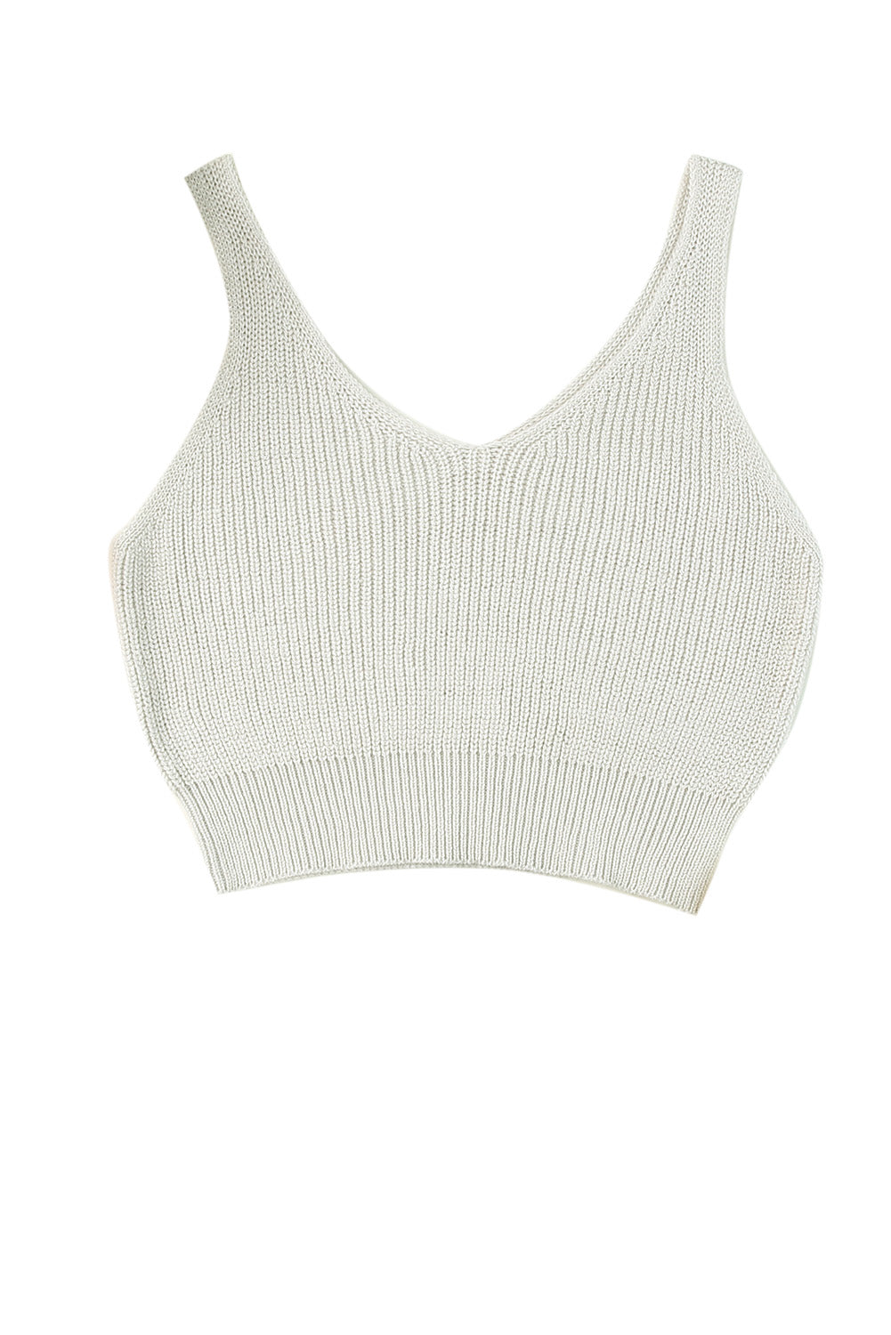 Cropped Woolen Knit Vest
