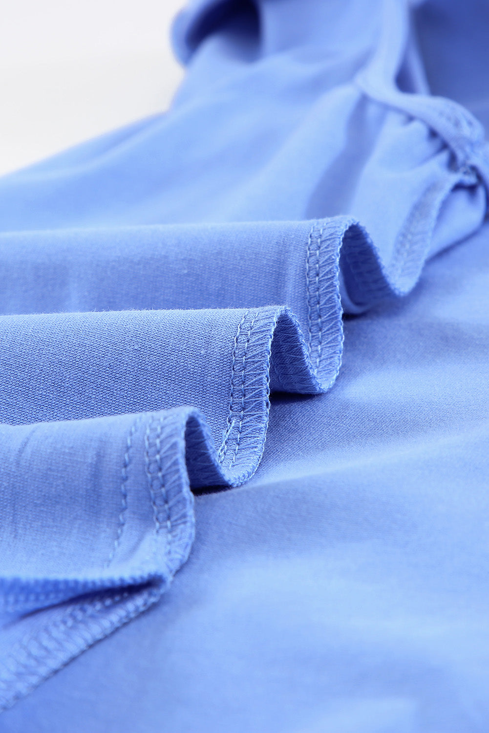 Crew Neck Tank and Drawstring Ruffled Shorts Lounge Set