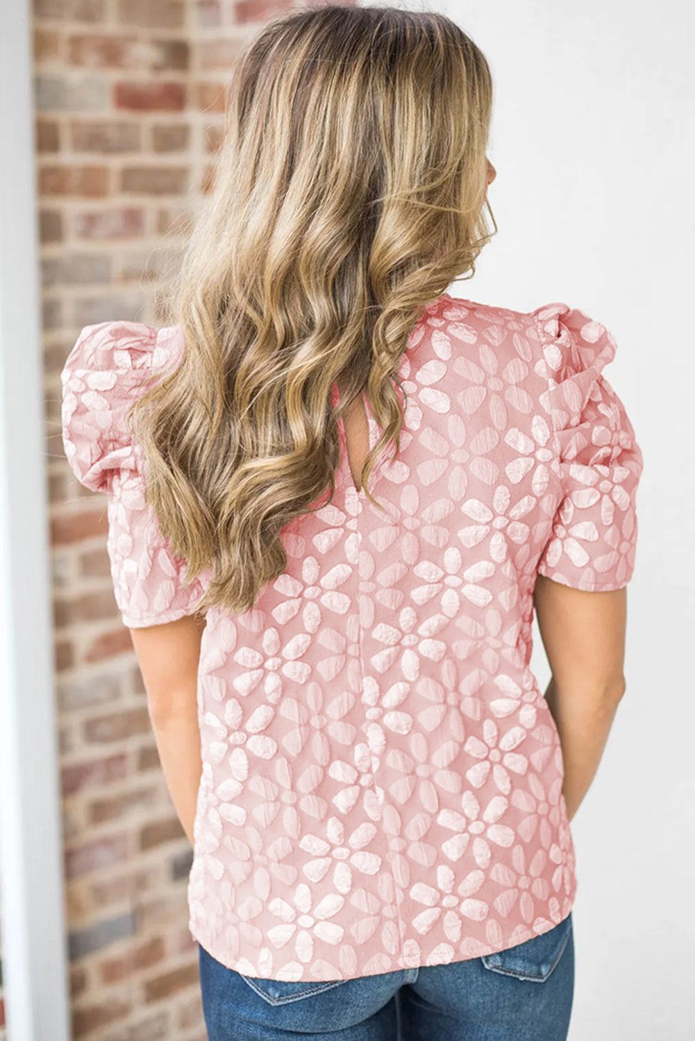 Floral Jacquard Sleeveless Mini Dress with Waist Tie