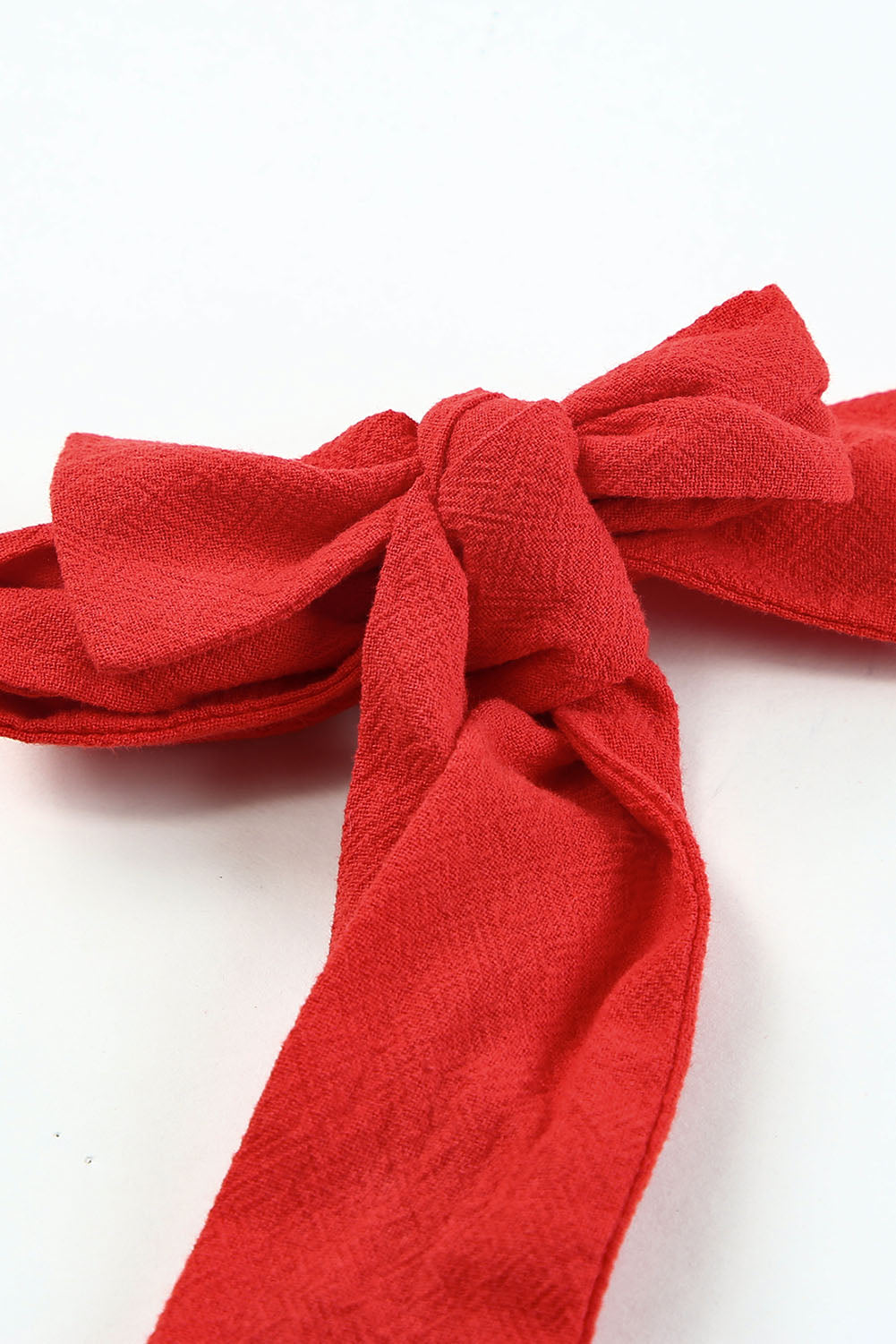 Embroidered Babydoll Tie Strap Tank Top