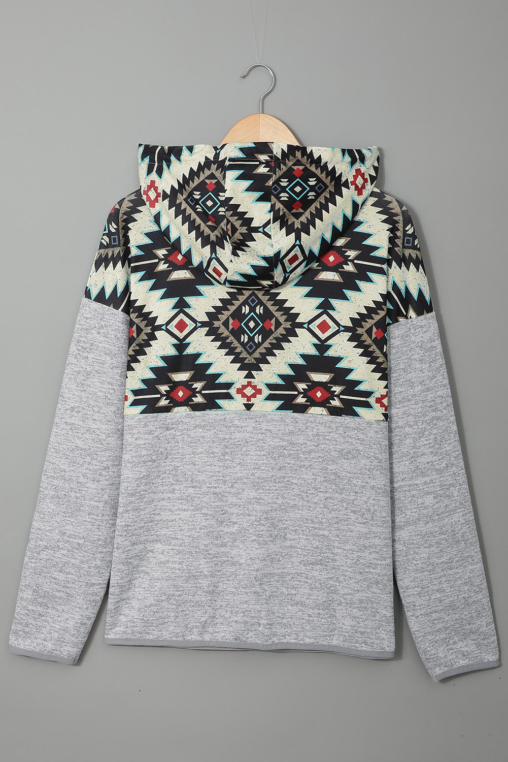 Tribal Geometric Print Hoodies with Pocket