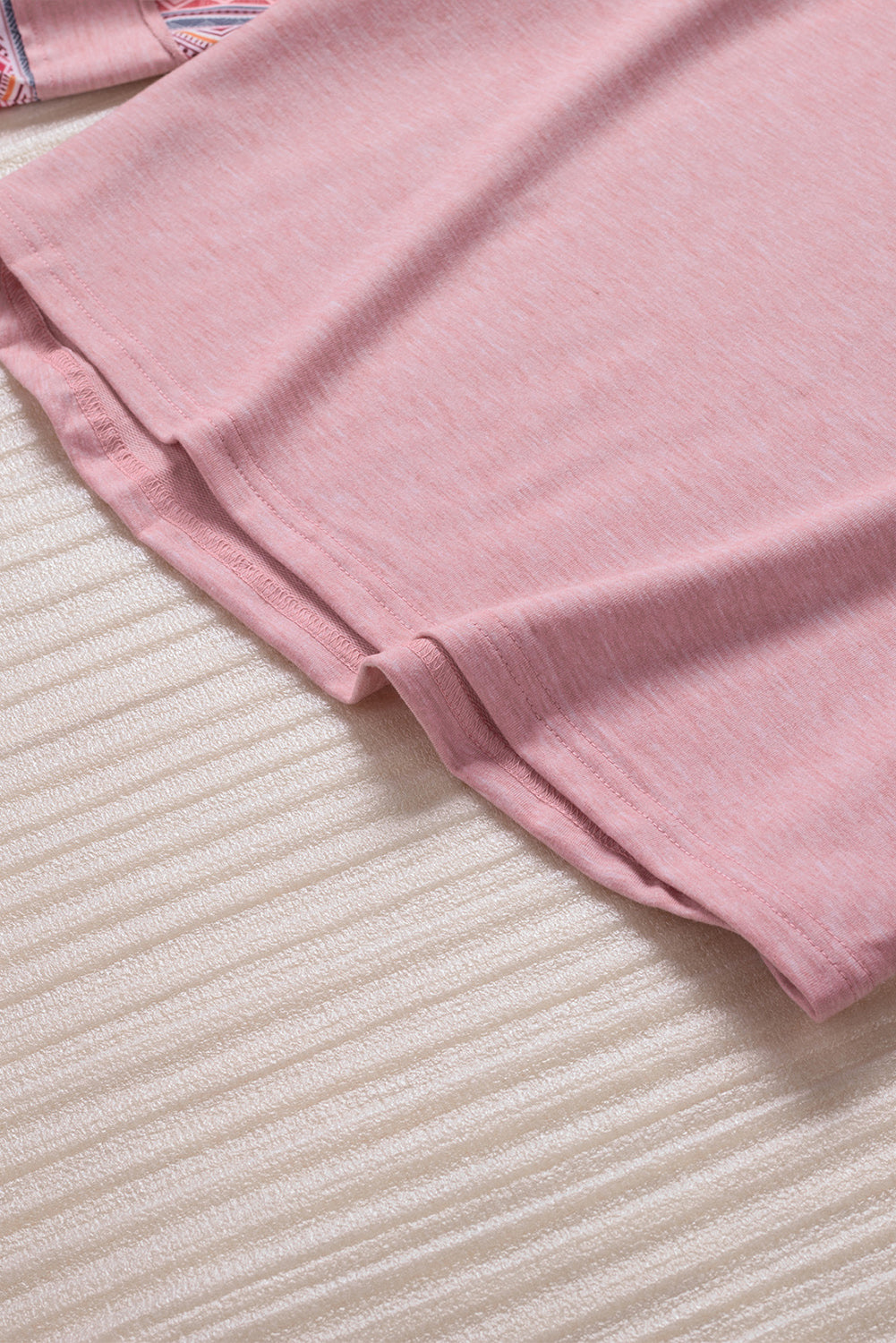 Geometric Print Raglan Sleeve Blouse