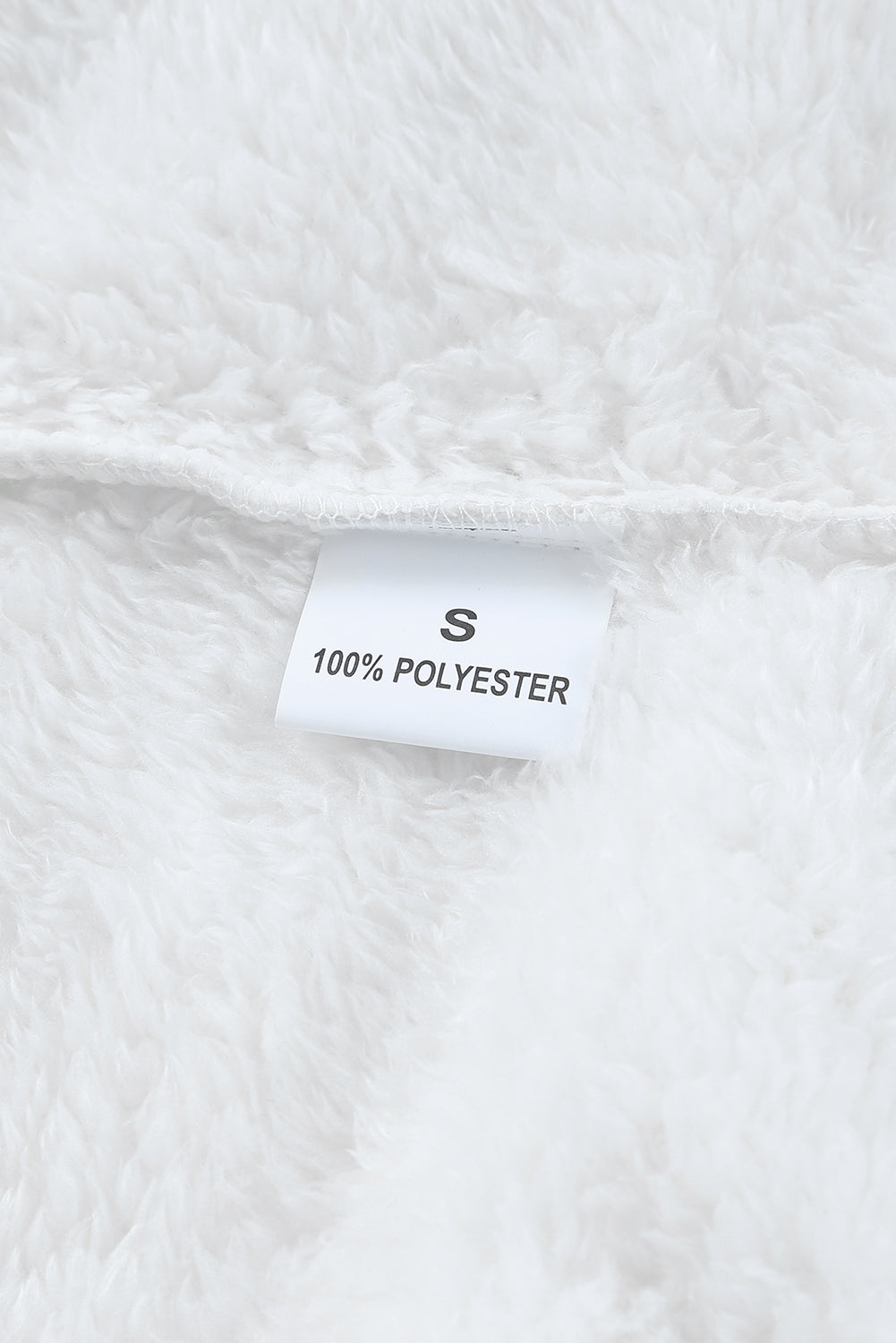 Charcoal White Zip Neck Oversize Fluffy Fleece Pullover