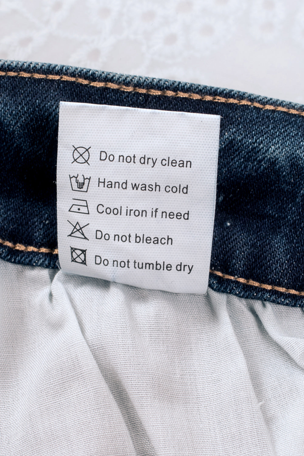 Button Fly High Waist Ripped Skinny Fit Ankle Jeans