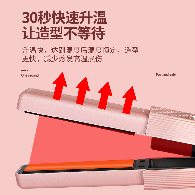 Cross-border straight hair comb curling stick splint portable straight curl dual-purpose curling artifact does not hurt hair inner buckle bangs straight hair stick