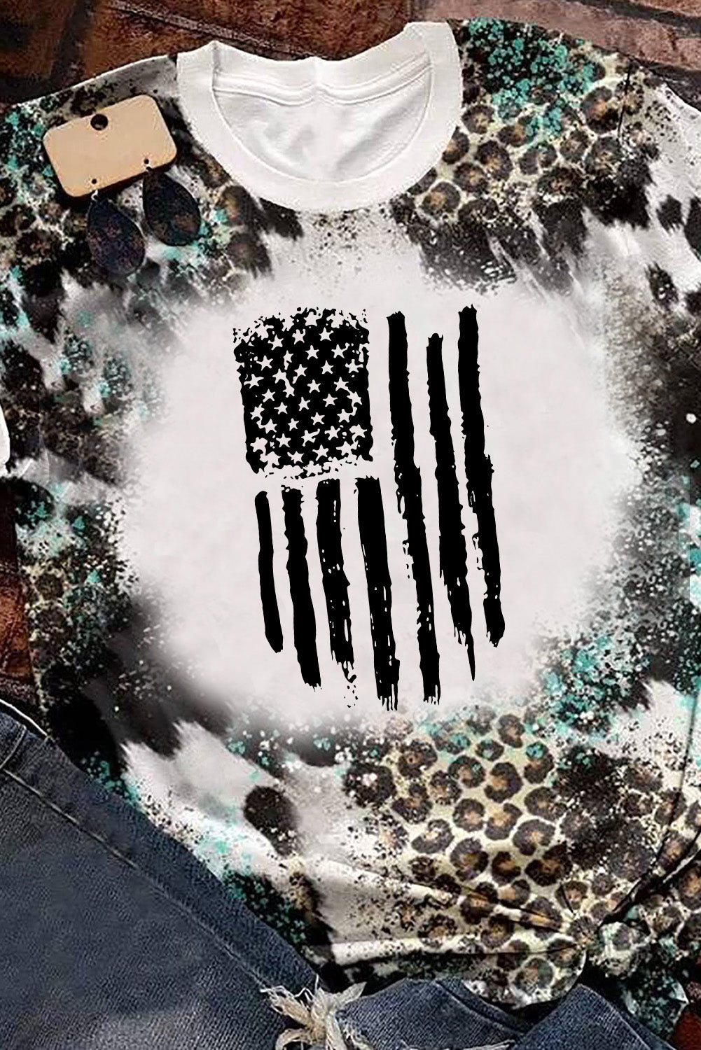 Blank Apparel- Western Fashion Bleached T-Shirt