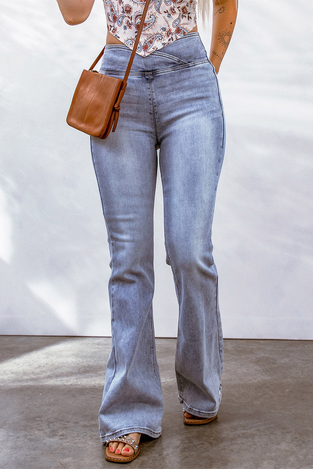 Tummy Control High Waist Flare Jeans