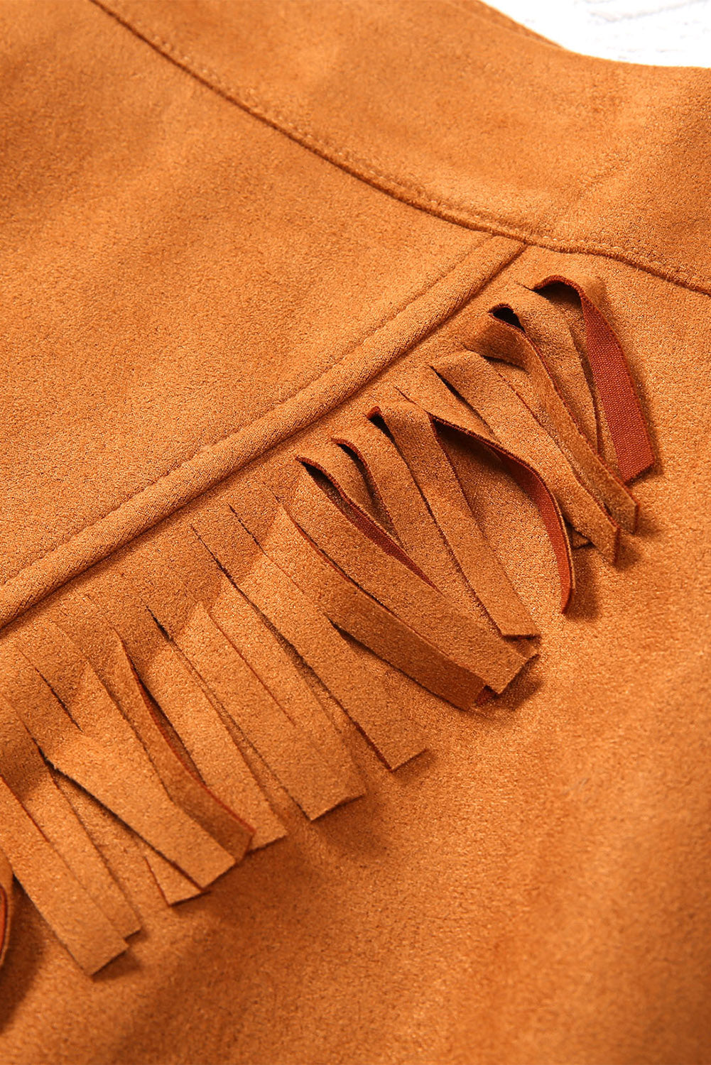 Fringed Wrap Western Midi Skirt