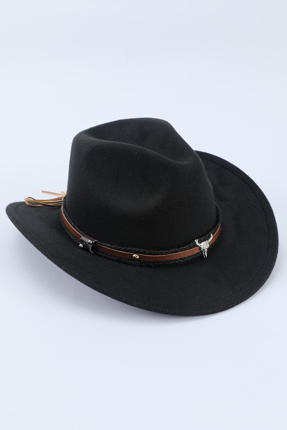 Metal Cowhead Western Cowboy Hat