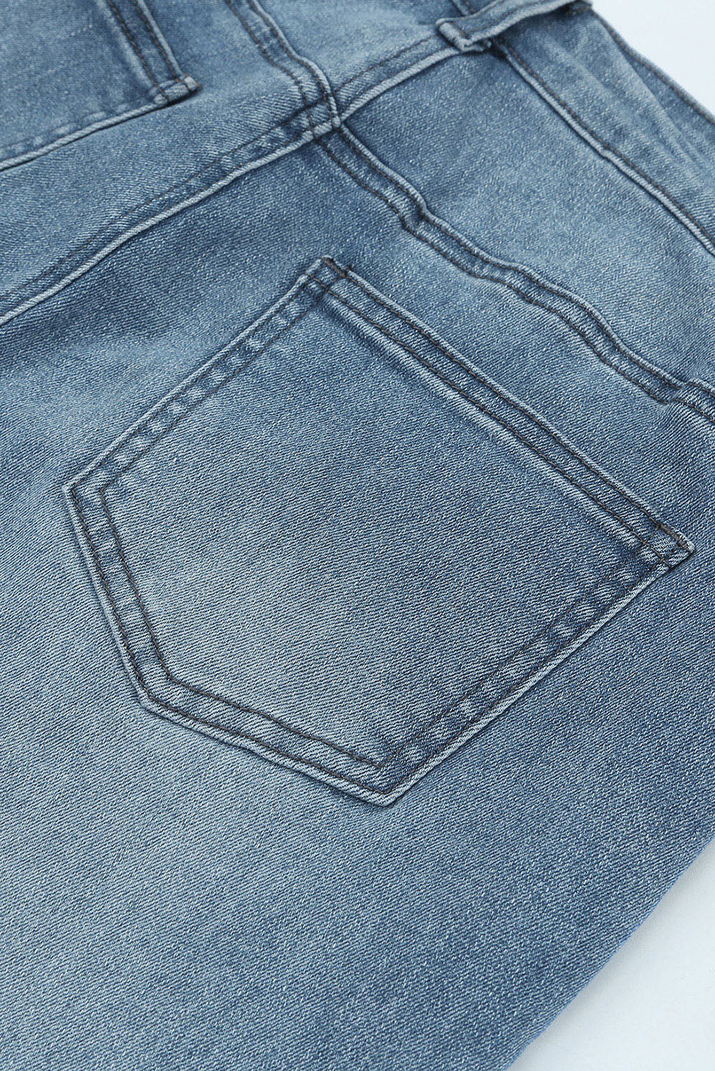 Faded Skinny Jeans with Pockets