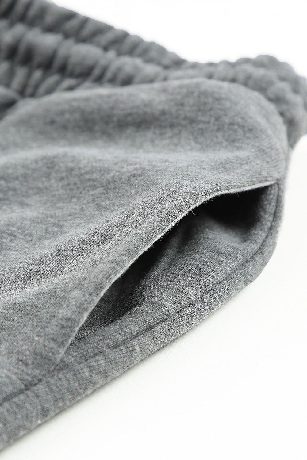 Tie Waist Side Pockets Cuffed Lounge Shorts