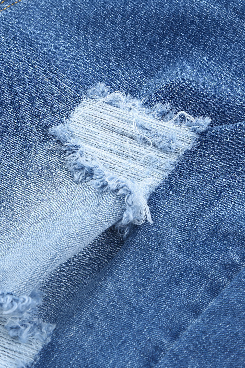 Distressed Straight Leg High Waist Jeans