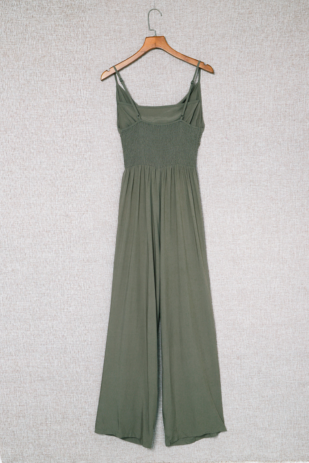 Knotted Hollow-out Front Sleeveless Wide Leg Jumpsuit