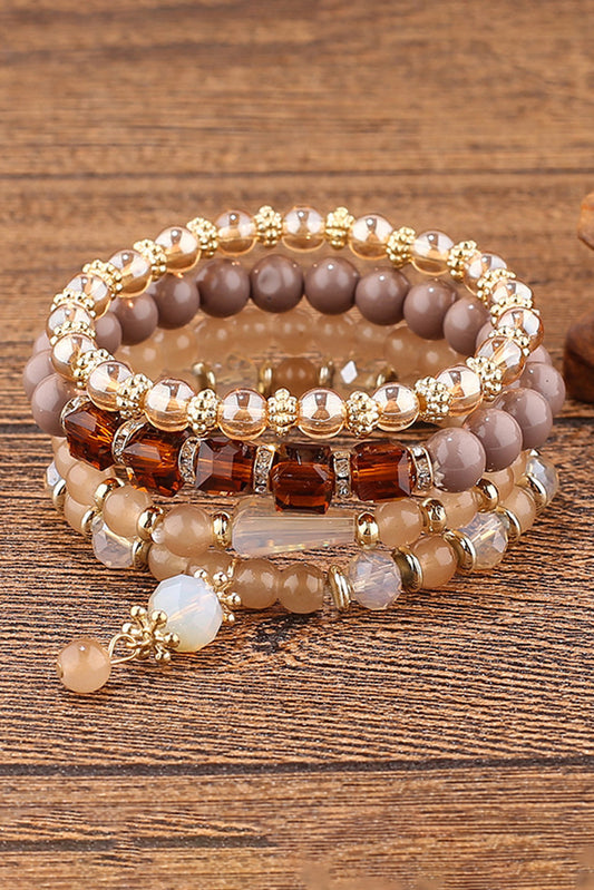 Multi-Beading Crystal  Boho Bracelet