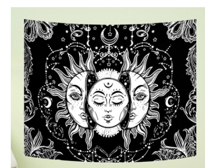 Cartoon Fantasy Tapestry Wall Hanging Home Decor Background