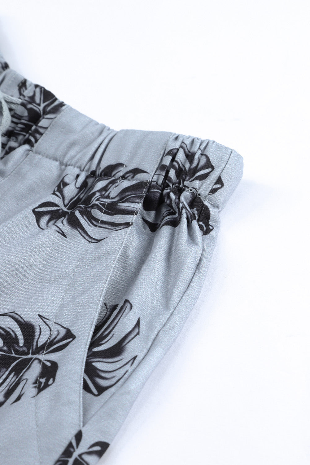 Print Drawstring Casual Elastic Waist Pocketed Shorts