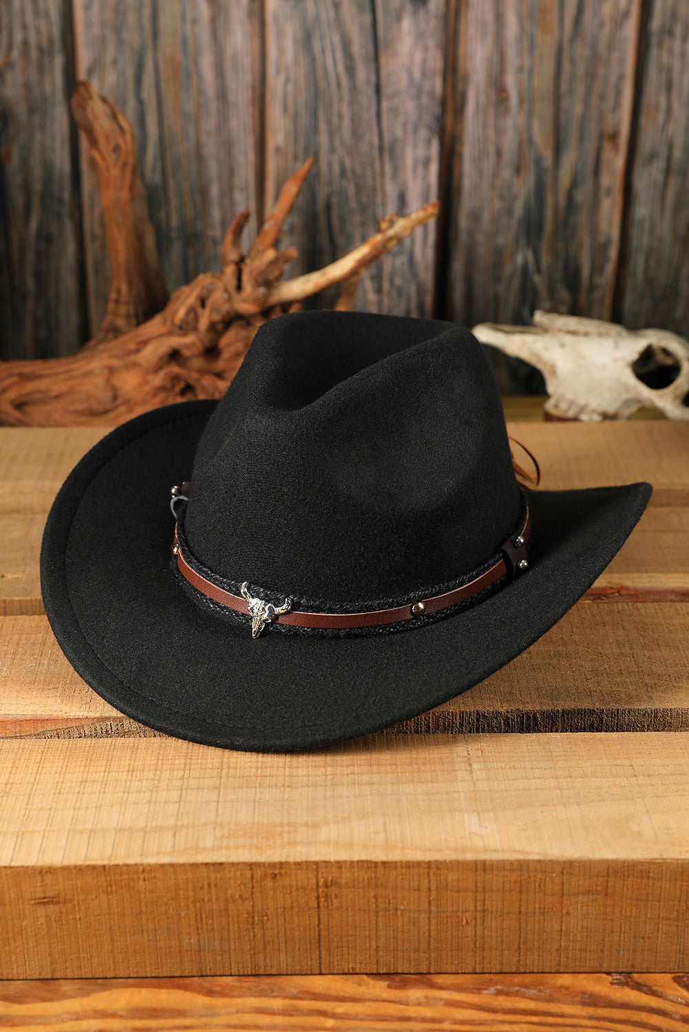 Metal Cowhead Western Cowboy Hat