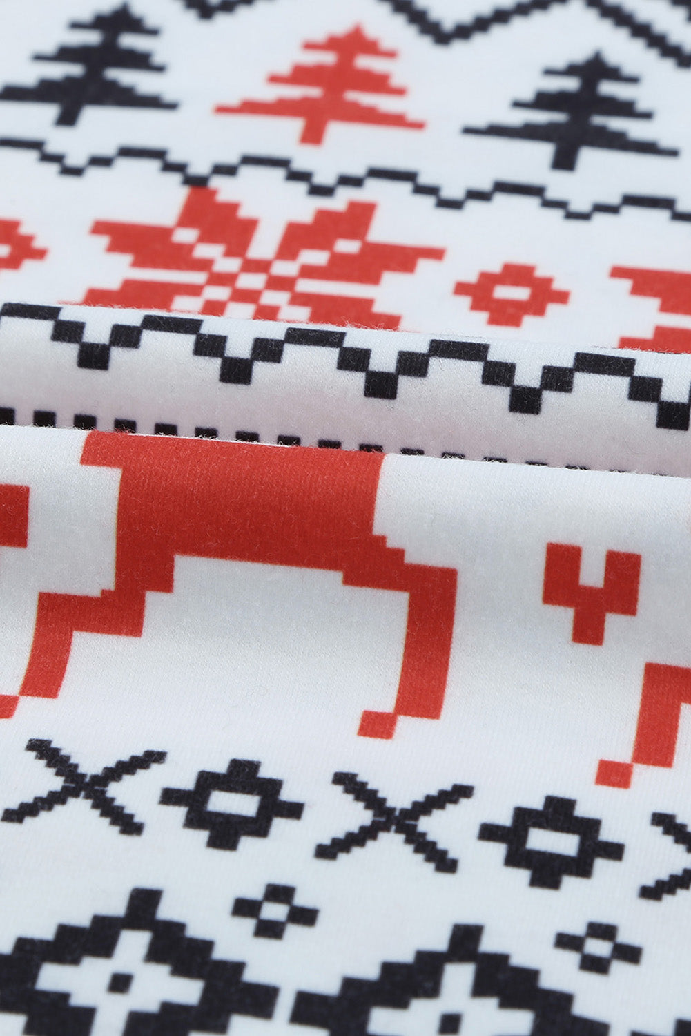 Multicolor Multicolor Christmas Graphic Print Long Sleeve Top